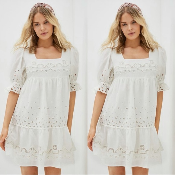 Anthropologie Dresses & Skirts - SOLD - Anthropologie Forever That Girl Audrina Eyelet mini dress